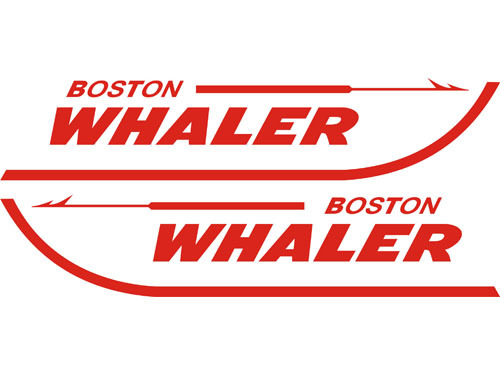Boston Whaler Boat Stickers Decals Die-Cut 2-Pak